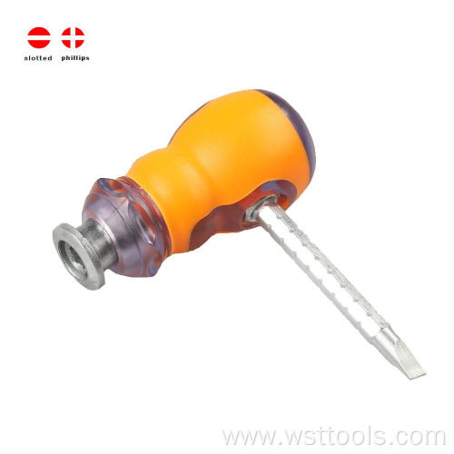 Retractable Rachet Screwdriver with magnetic bits